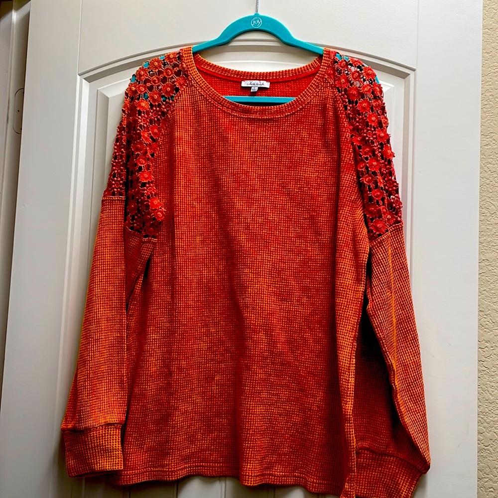 White Birch Long Sleeve Top size Large